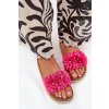 Boto Dámske sandále na platforme s ozdobnými kvetmi fuchsie Tessara čierna | biela | krémová | fuchsiová | viacfarená 37 Boto 5905677536768