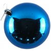 DECOLED Plastová lopta, 10 cm, modrá, 6 x lesklá