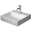 Duravit DuraSquare - Umývadlo, 50x47 cm, bez prepadu, s otvorom na batériu, DuraCeram, biela 2353500041