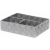 Compactor organizér na bielizeň a doplnky TEX – 3-dielny, 32 × 25 × 8 cm, sivý