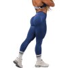 Nebbia Tvarujíci bezešvé maximum push-up legíny FLOW SEAMLESS 497 modré - L