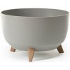 Nohel Garden Žardinka ROMA ECO WOOD 4v1 plastová + 3 ks nožičiek 24x15cm šedá