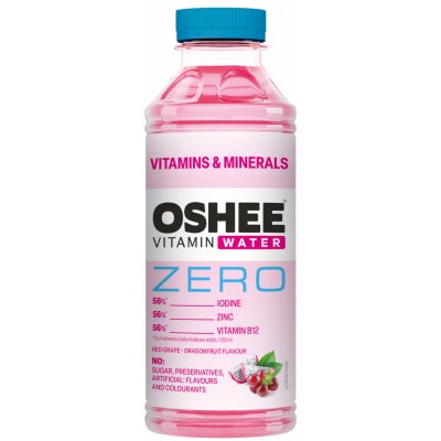Oshee Zero Vitamínová voda s vitamínmi a minerálmi 0,55 l
