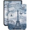 ARMORI TRIMER T019, púzdro pre Pocketbook 740 InkPad 3 - motív Paris (Obal na čítačku Pocketbook 740 InkPad 3 - ARMORI TRIMER T019, motív Paris, magnet, AutoSleep + záruka 3 roky + darčeky zadarmo)