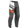 Nohavice Thor Sector Checker charcoal/orange 2024 detské