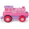 Bigjigs Rail Elektrická lokomotiva Silná růžovka