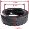 YUAN XING Pneumatika 60/70-6.5 bezdušová s lepidlom