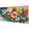 Nástenný panel kvety 100x50 cm