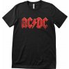 AC/DC Tričko Distressed Logo Unisex Black 2XL