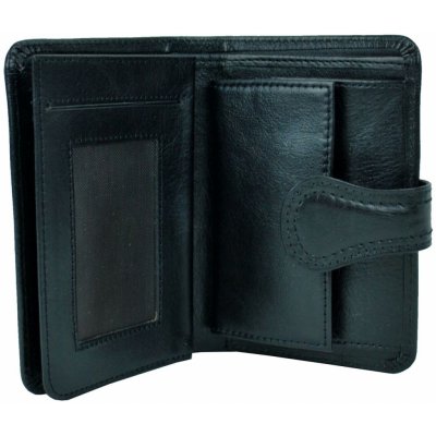 Luxusná moderná kožená peňaženka č.8462 v čiernej farbe