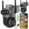 Vonkajšia Duálna WiFi Kamera 2v1 Alarmové Notifikácie 8MPx UHD 4k Smart