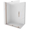 Mexen Velar sprchová stena posuvná Walk-in 150 x 200 cm, frosted 8 mm, ružové zlato - 871-150-000-33-60