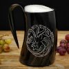 Výprodej Korbel z rohu s rytinou draka Targaryen, Hra o trůny - Outlet
