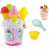 MIKRO - Sada na piesok 27cm zmrzlina ružová 34164 - Hračka do piesku