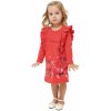 Winkiki dievčenské šaty WKG 92553 červená