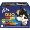 Felix Fantastic cat hovädzie hydina zelená fazulka & jahňa kura rajčiny & morka kačka v želé 12 x 85 g