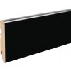 Cezar LAKOVANÁ MDF PODLAHOVÁ LIŠTA - V = 100 mm Vzhľad: LACQUERED black, Rozmery: 100x16 mm