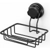 Držiak na mydlo / špongiu Compactor Bestlock Black s prísavkou - bez vŕtania, nosnosť 4 kg (RAN9777)