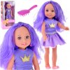 Bábika Queen of Violet s fialovými vlasmi 38 cm ZA4766
