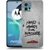 Picasee silikónový prehľadný obal pre Motorola Moto G72 - Grey Drift