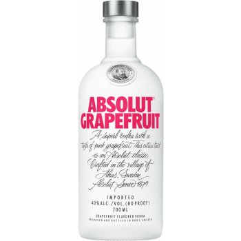 Absolut Grapefruit 40% 0,7 l (čistá fľaša)