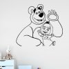Veselá Stena Samolepka na stenu Máša a medveď Farba: černá