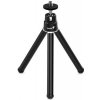 Genius Tripod 1, Statív, vytiahnutý 25,1cm, pre webkamery, chytré telefóny a fotoaparáty, kovový, čierny