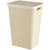 Kôš Curver® JUTE, 58 lit., béžový, 34x43x60 cm, na bielizeň, prádlo