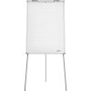 magnetoplan flipchart Junior SP (d x š x v) 1100 x 750 x 1850 mm biela umývateľný, popisovateľný, výškovo nastaviteľný, vr. odkladacie poličky, magnetický; 1226966