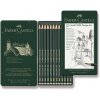 Grafitová ceruzka Faber-Castell Castell 9000 Design set - 12 ks, plechová krabička