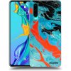 Picasee silikónový prehľadný obal pre Huawei P30 - Blue Magma