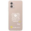 Picasee silikónový prehľadný obal pre Motorola Moto G53 5G - Kazma - SVĚT PATŘÍ TĚM, CO SE NEPOSEROU