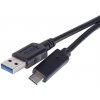 Emos Kábel USB-C 3.0 1m čierny, Quick charge SM7021BL - Nabíjací a dátový kábel