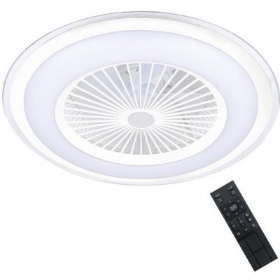 Brilagi Brilagi - LED Stmievateľné svietidlo s ventilátorom RONDA LED/48W/230V biela + DO BG0370 + záruka 3 roky zadarmo