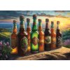 Puzzle ART PUZZLE retro pivné fľaše 1000 dielikov