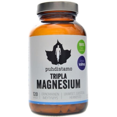 Puhdistamo Tripla Magnesium 120 kapsúl