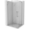 MEXEN/S - Velar L Duo sprchovací kút, posuvné dvere 90 x 80, transparent, chróm 871-090-080-02-03-01