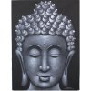 Obraz Buddha šedý brokát 60x80cm