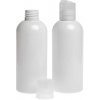Plastová fľaša, biela, disc top priehľadný, 300 ml