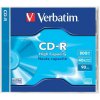 CD R disk, 800MB, 90min, 40x, 1 ks, klasický obal, VERBATIM
