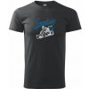 Motokára speedway - Klasické pánske tričko - 2XL ( Čierna )