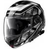 Moto prilba Nolan N100-5 Plus Starboard N-Com P/J Glossy Black - XL (61-62)