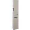 Dreja Vysoká skriňa s košom na bielizeň DOS SVD2Z2K 35 - N01 Biela lesk / Úchytka T07 / N07 Stone / Pravé