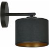 Emibig Hilde nástenná lampa 1x15 W čierna-zlatá 1054/K1