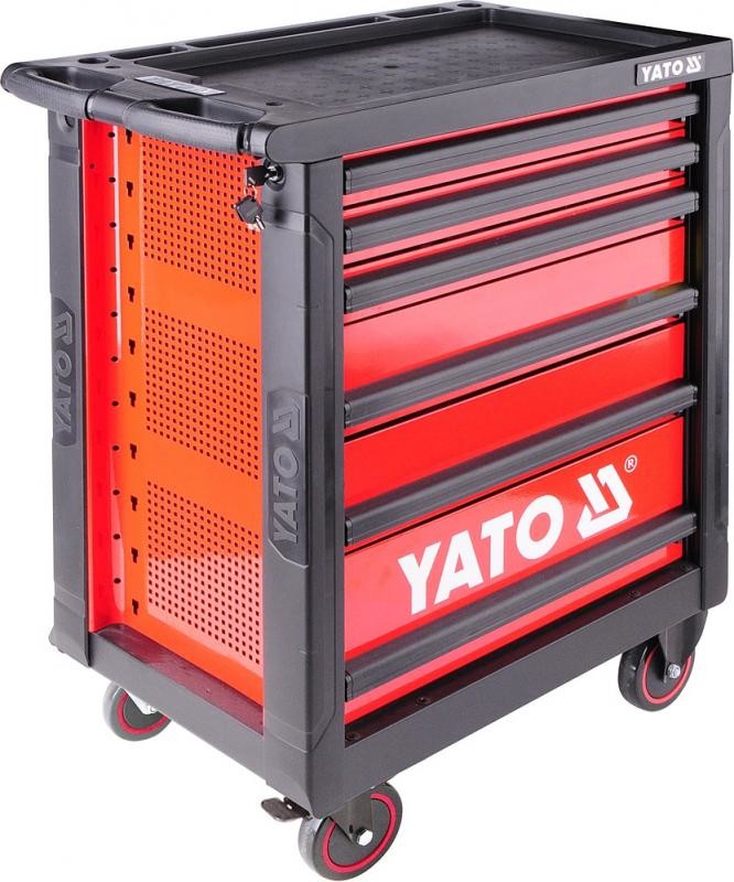 YATO Pojízdná dílenská skříňka s nářadím, 177 ks, 6 zásuvek od 719,45 € -  Heureka.sk