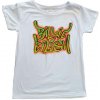 Billie Eilish - Graffiti (White) (Skinny Fit) (detské tričko) 9-10 Years