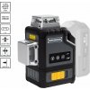 Laserová vodováha GRUNDER LY360G, 3X3D, 18 V, zelená
