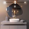 Baltica Design Tiny Borderbright Stain III zrkadlo 60x52 cm s osvetlením strieborná 5904107902227