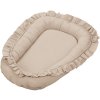 Cotton and Sweets Cotton and Sweets Saténovo bavlnené hniezdo pre bábätká svetlo béžová