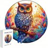Drevené puzzle Sova - A5